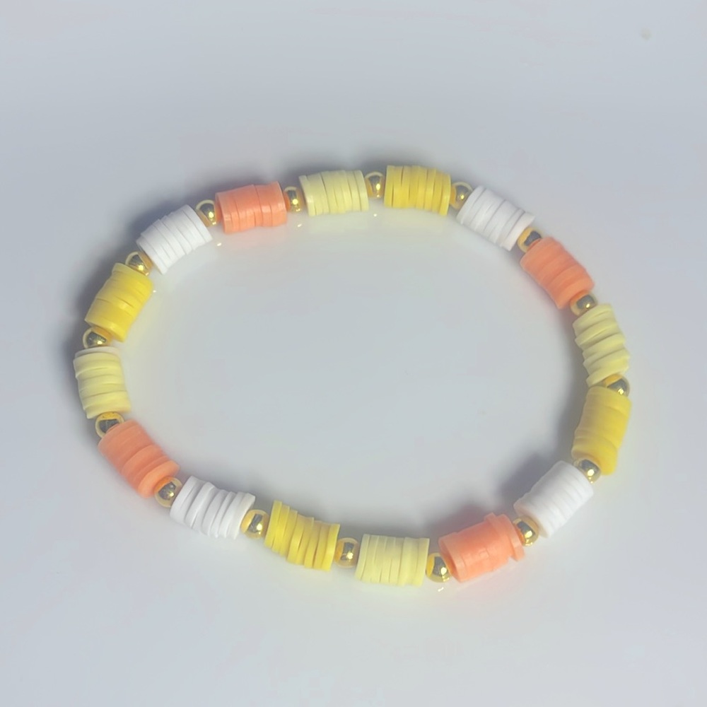 ☀️A Little Bit of Sunshine☀️ clay bead bracelet